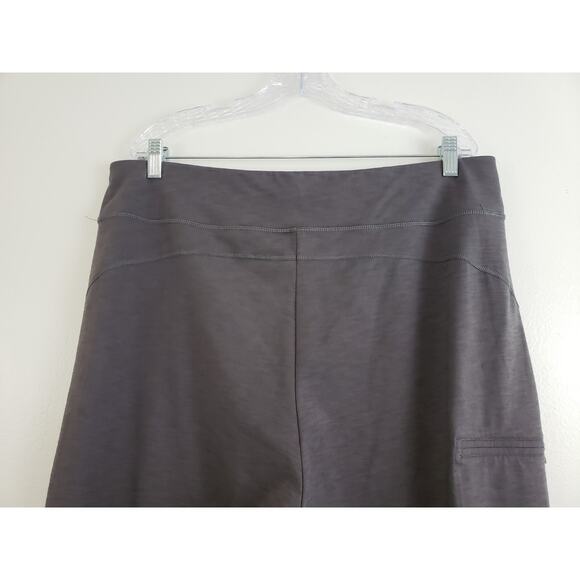 (Ju) Duluth Trading Co Women's Bootcut Leggings Size XL Activewear Taupe Flare - Picture 5 of 8